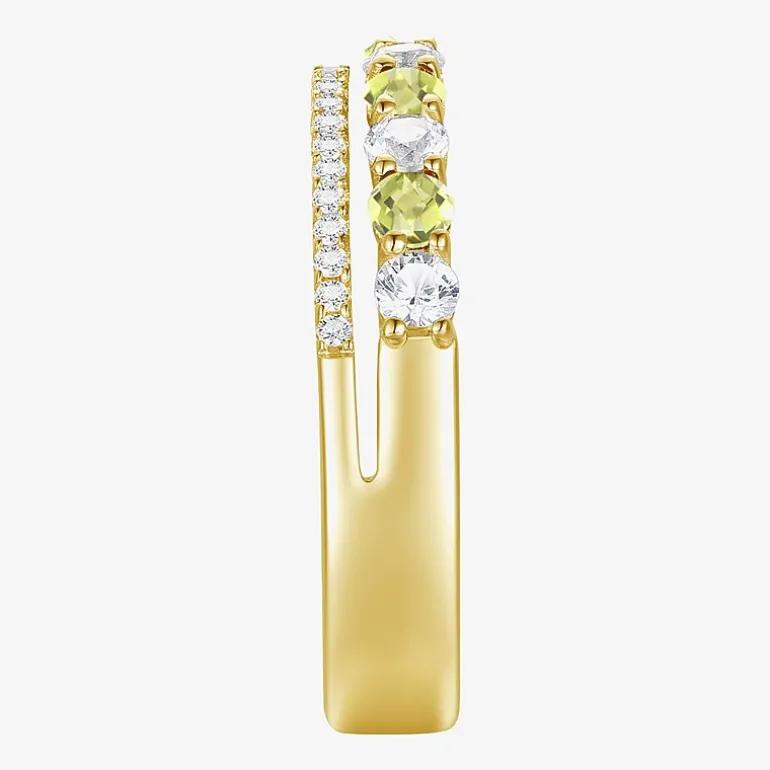 Womens Lab Created Gemstone 14K Gold Over Silver Stackable Rings