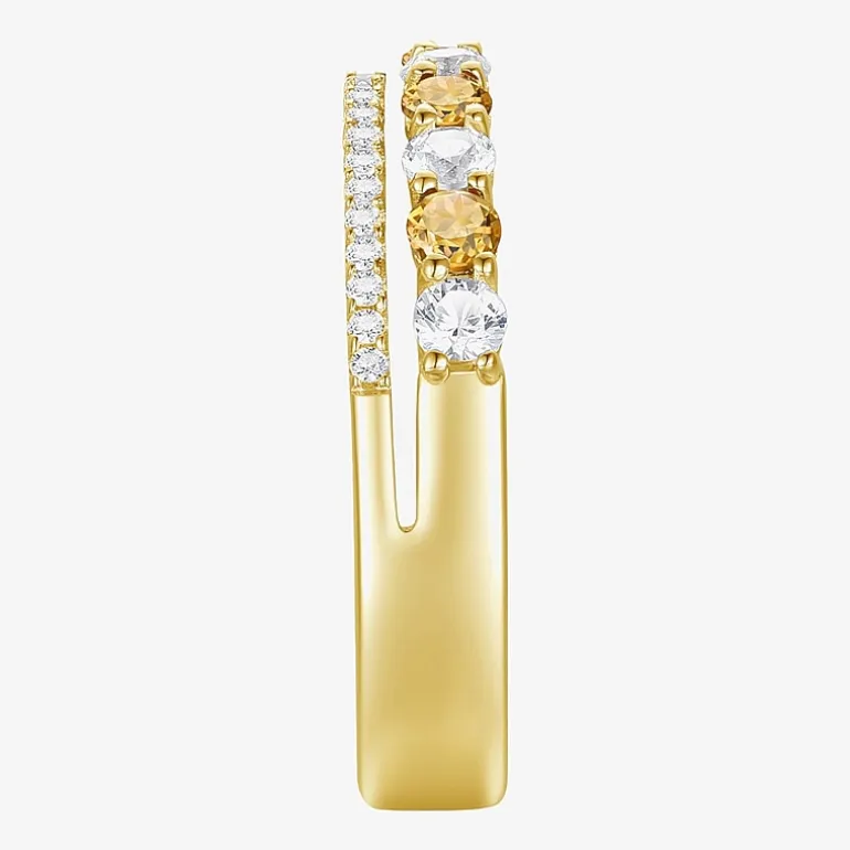 Womens Lab Created Gemstone 14K Gold Over Silver Stackable Rings