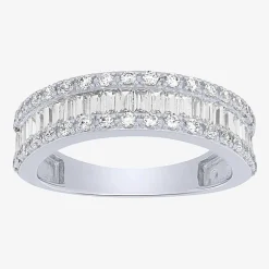 Womens 2.5MM 1 CT. T.W. Natural White Diamond 14K Gold Anniversary Wedding Band