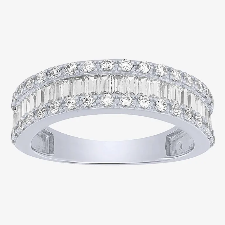 Womens 2.5MM 1 CT. T.W. Natural White Diamond 14K Gold Anniversary Wedding Band
