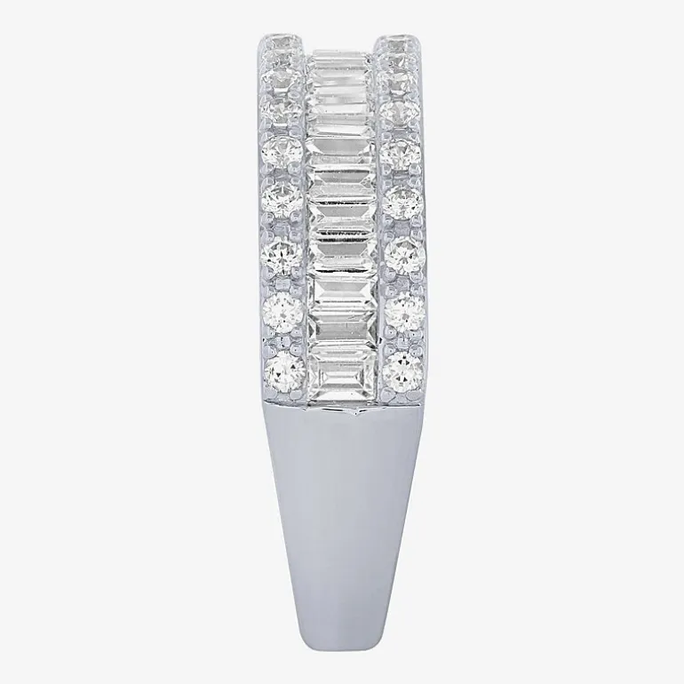 Womens 2.5MM 1 CT. T.W. Natural White Diamond 14K Gold Anniversary Wedding Band