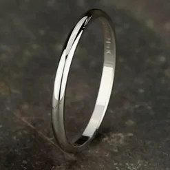 Womens 2MM Gold Wedding Band