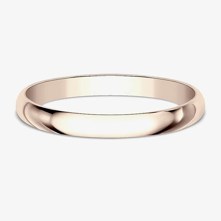 Womens 2MM Gold Wedding Band