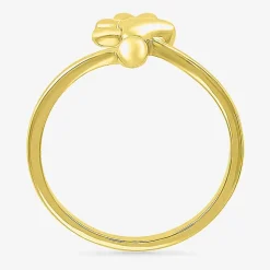 Womens 11mm 10K Gold Dog Tag Band