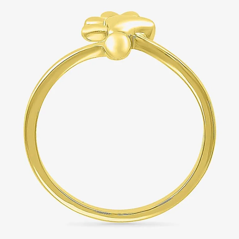 Womens 11mm 10K Gold Dog Tag Band