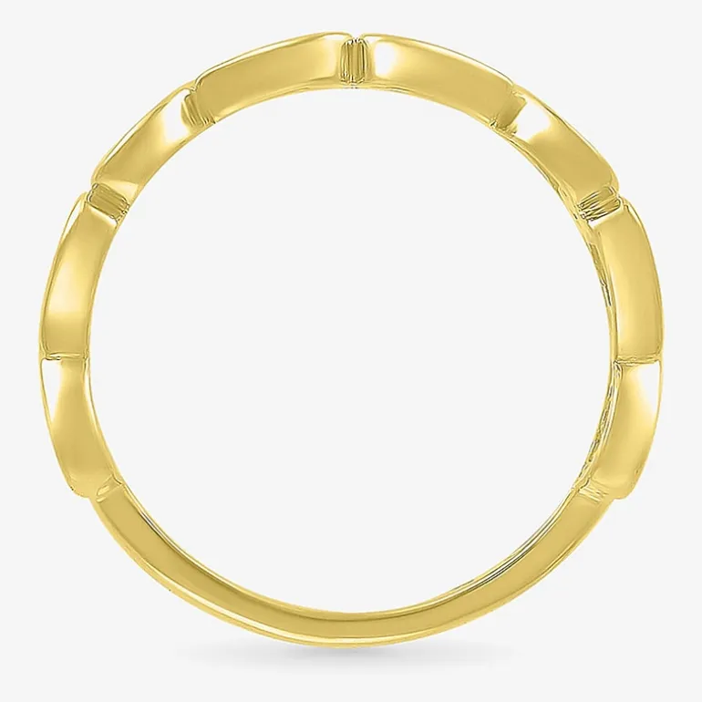 Womens 4.5MM 10K Gold Heart Band