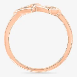 Womens 7.5MM 10K Gold Heart Band