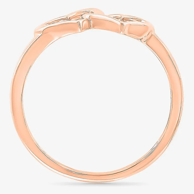 Womens 7.5MM 10K Gold Heart Band