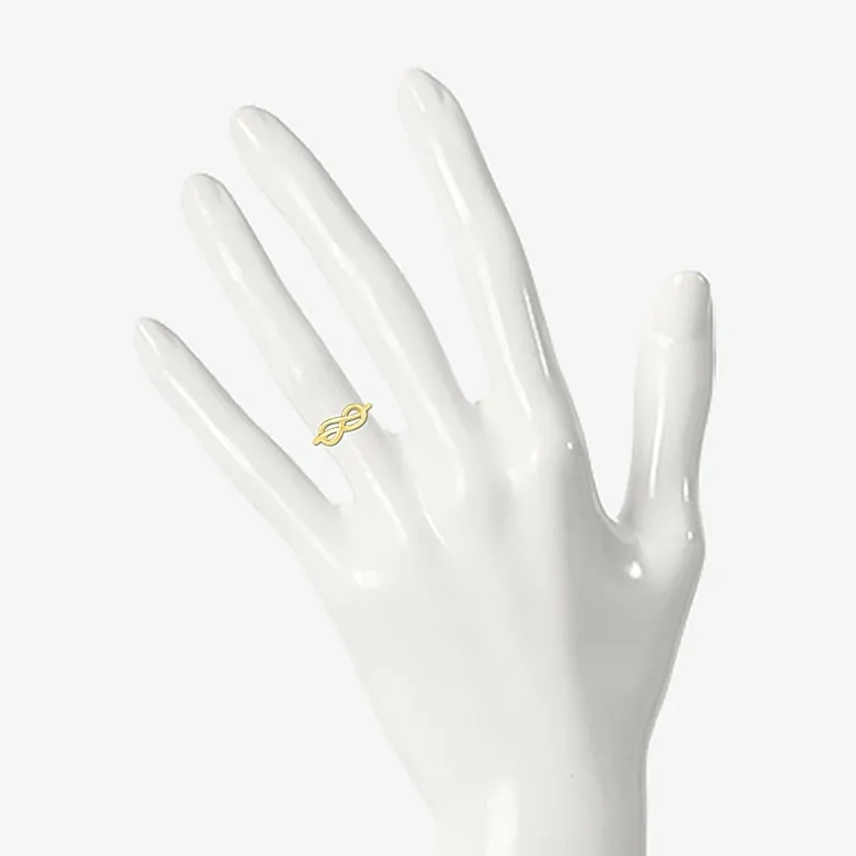 Womens 6.5MM 10K Gold Infinity Band