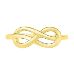 Womens 6.5MM 10K Gold Infinity Band