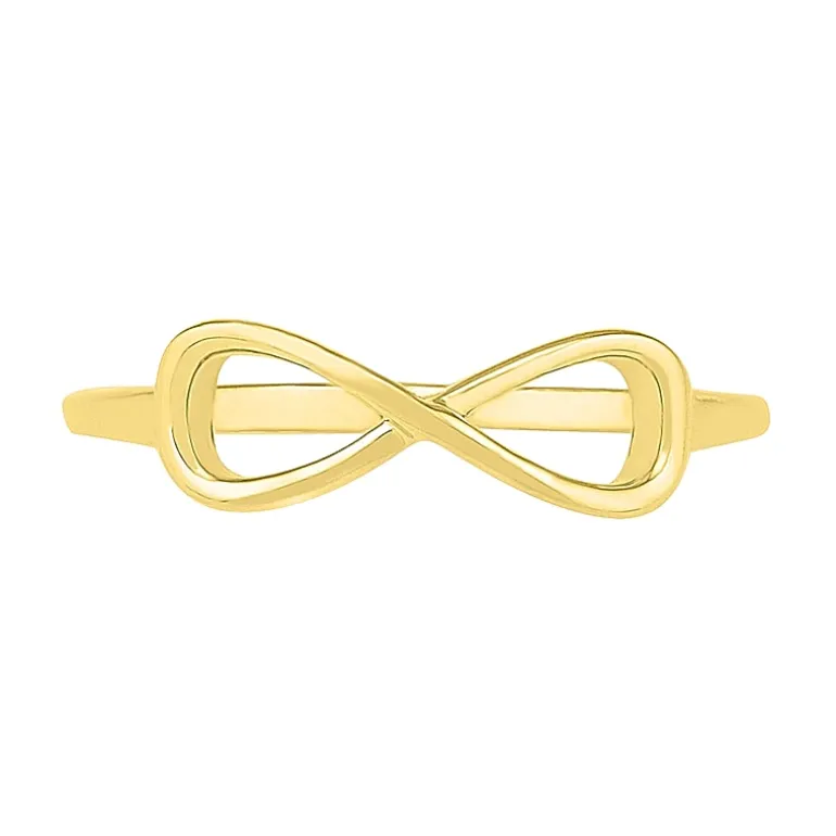 Womens 5MM 10K Gold Infinity Band