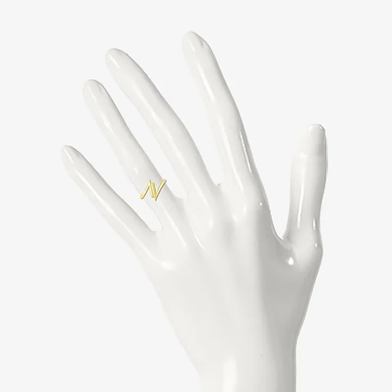 Womens 13.5MM 10K Gold Round Band