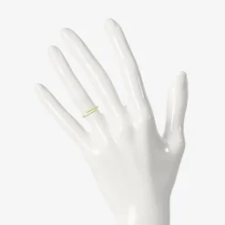 Womens 4MM 10K Gold Round Bypass  Band