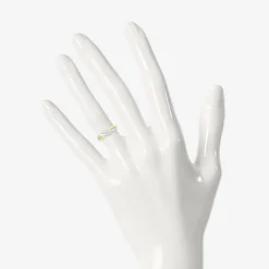 Womens 6MM 10K Two Tone Gold Round Band