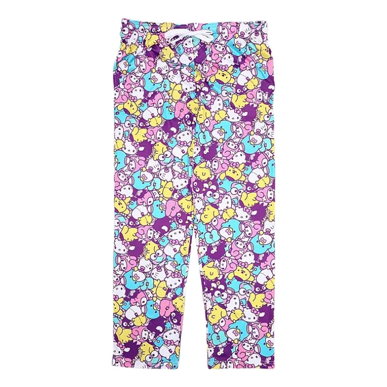 Womens Plush Hello Kitty Pajama Pants