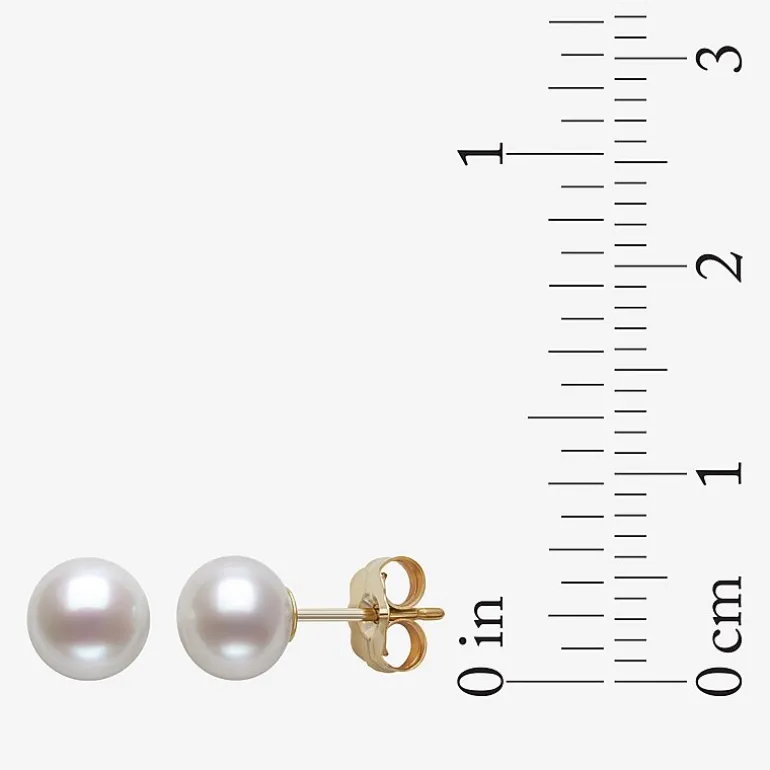 Womens White Cultured Freshwater Pearl 10K Gold 2-pc. Jewelry Set