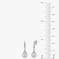 Womens White Cultured Freshwater Pearl Sterling Silver 2-pc. Jewelry Set