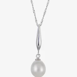 Womens White Cultured Freshwater Pearl Sterling Silver 2-pc. Jewelry Set