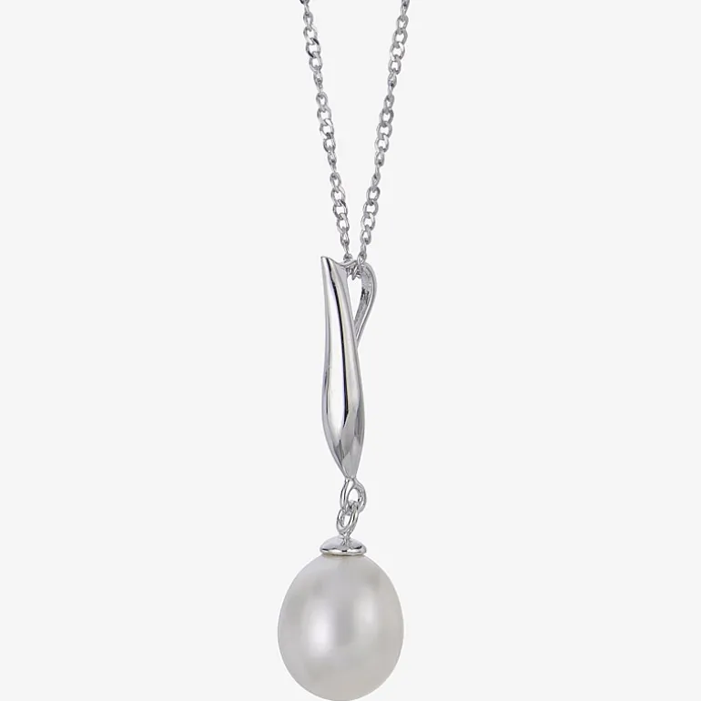 Womens White Cultured Freshwater Pearl Sterling Silver 2-pc. Jewelry Set