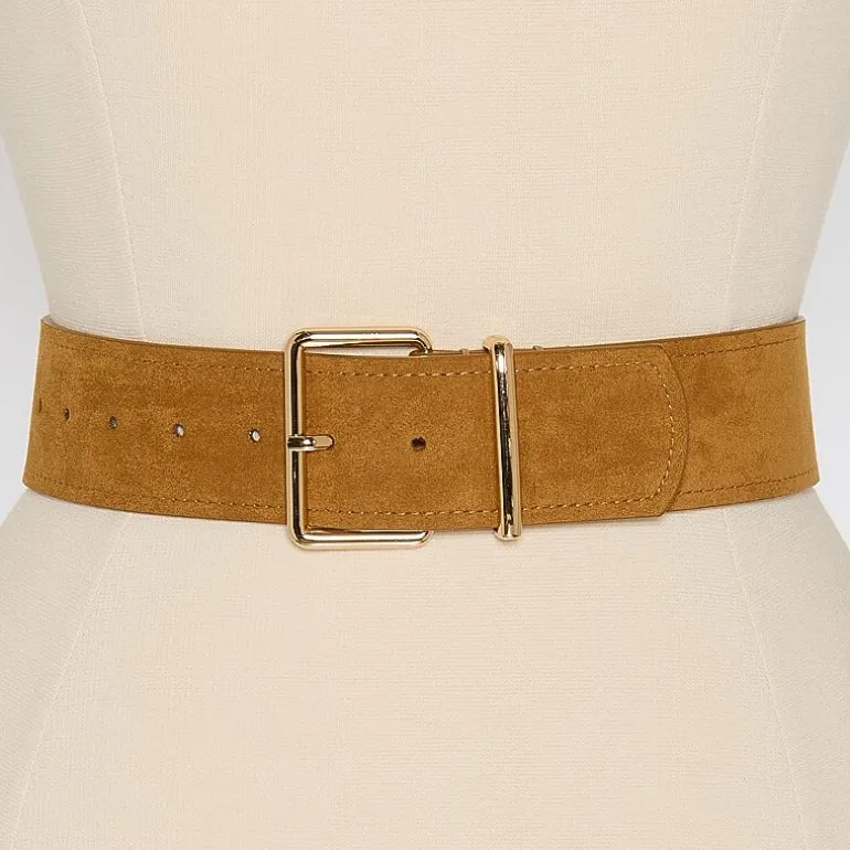 Worthington Faux Suede Sleek Pant Belt Womens Belt