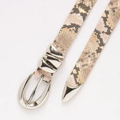 Worthington Oval Buckle Pant Belt With Triple Keeper Womens Belt