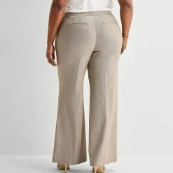 Worthington Plus Womens Fit and Flare Pant