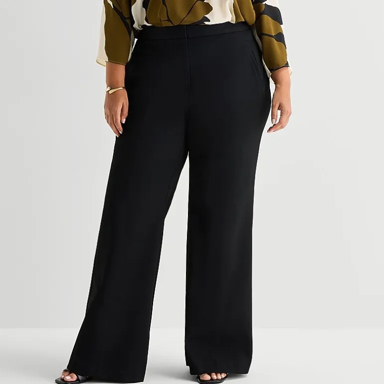 Worthington Plus Womens Fit and Flare Pant