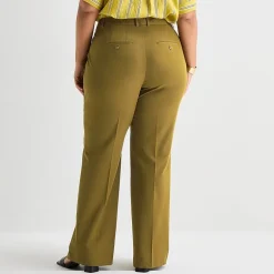 Worthington Plus Womens Modern Perfect Trouser