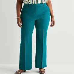 Worthington Plus Womens Modern Perfect Trouser