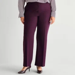 Worthington Plus Womens Modern Perfect Trouser