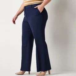 Worthington Plus Womens Modern Perfect Trouser