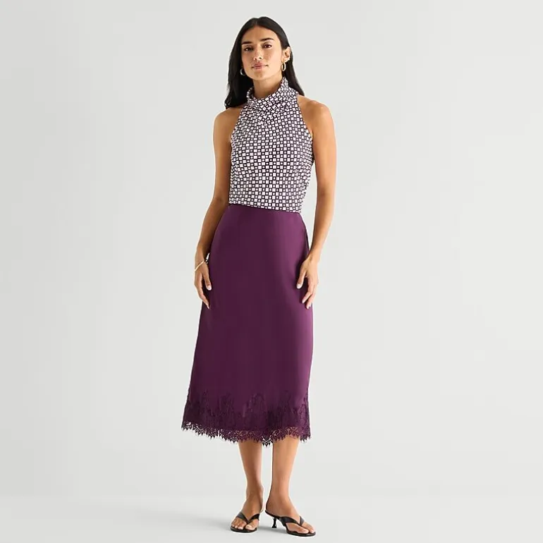 Worthington Womens A-Line Skirt