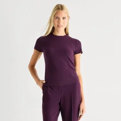 Worthington Womens Crew Neck Short Sleeve T-Shirt
