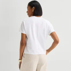Worthington Womens Crew Neck Short Sleeve T-Shirt