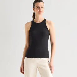 Worthington Womens Crew Neck Sleeveless Tank Top