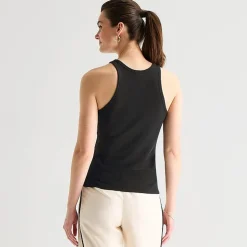 Worthington Womens Crew Neck Sleeveless Tank Top