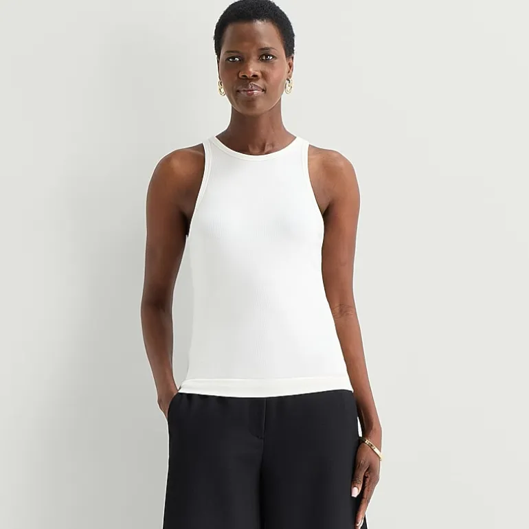 Worthington Womens Crew Neck Sleeveless Tank Top
