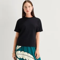 Worthington Womens Crew Neck Short Sleeve T-Shirt