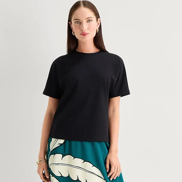 Worthington Womens Crew Neck Short Sleeve T-Shirt