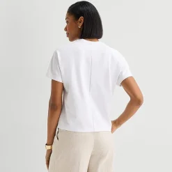 Worthington Womens Crew Neck Short Sleeve T-Shirt