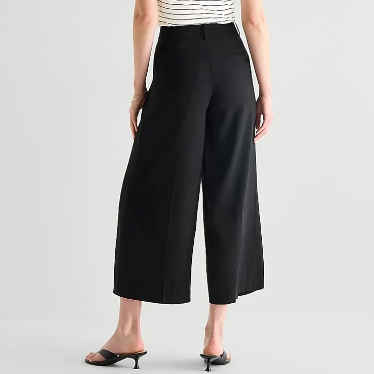 Worthington Womens Cropped Everyday Pant