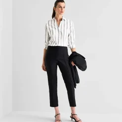 Worthington Womens Cuffed Long Sleeve Regular Fit Poplin Button-Down Shirt