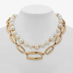 Worthington Womens 17 Inch Strand Necklace
