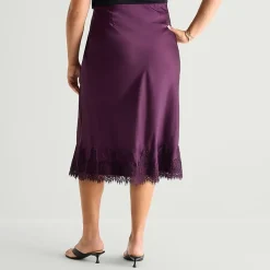 Worthington Womens Plus A-Line Skirt
