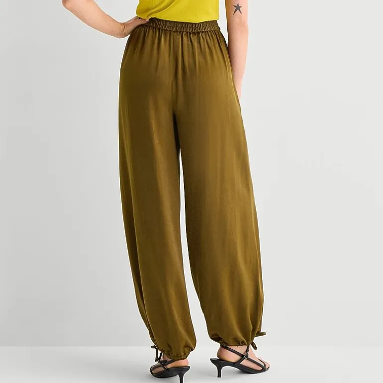 Worthington Womens Pull On Balloon Pant