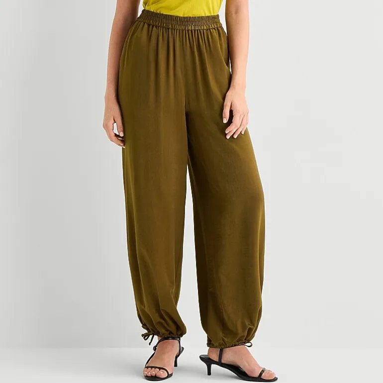 Worthington Womens Pull On Balloon Pant