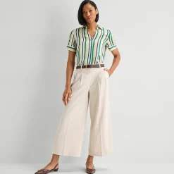 Worthington Womens Short Sleeve Slim Fit Blouse