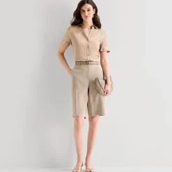 Worthington Womens Short Sleeve Slim Fit Blouse