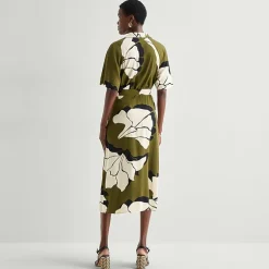 Worthington Womens Short Sleeve Tie Belt Shirt Dress