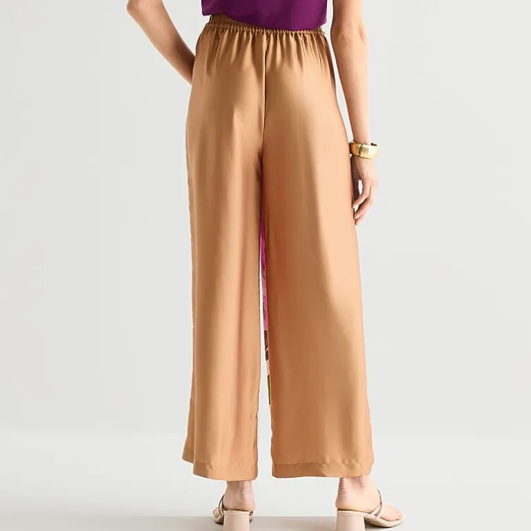 Worthington Womens Wide Leg High Rise Pull-On Pant